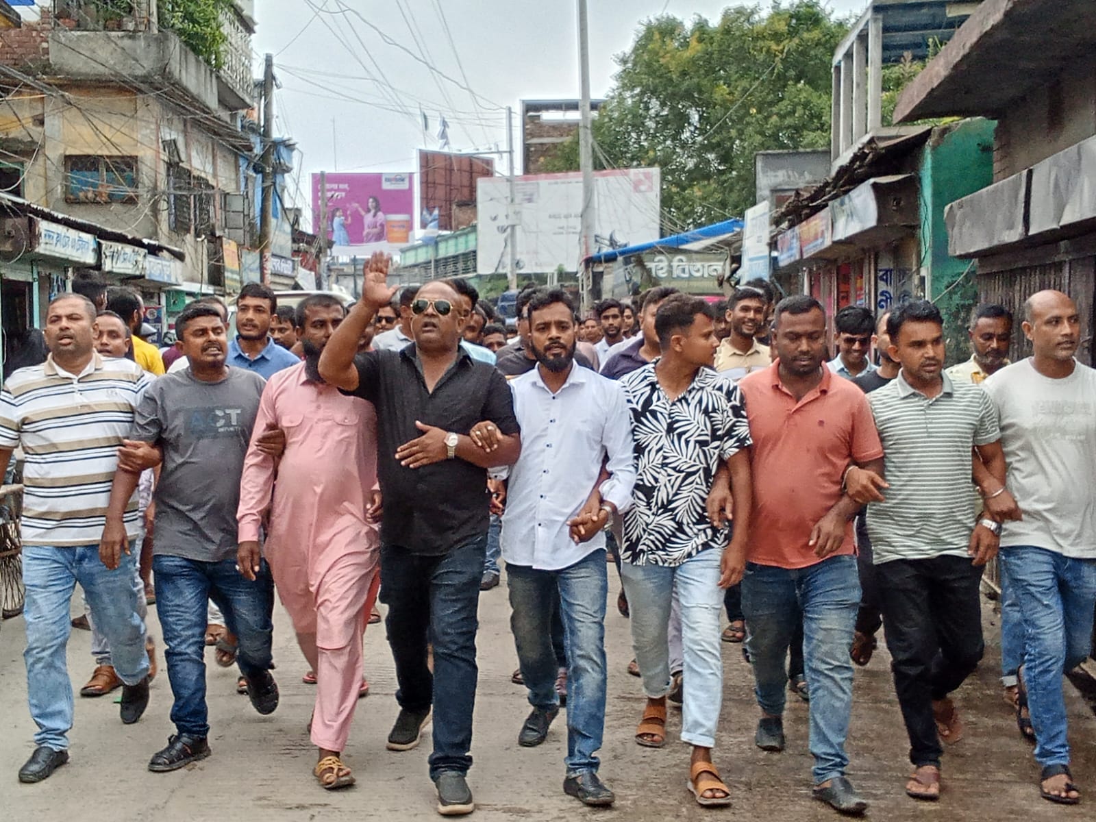 যশোর জেলা স্বেচ্ছাসেবক দলের সমাবেশ সফল করতে মণিরামপুরে যৌথ মিছিল